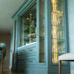 Modern kitchen renovation with bespoke cabinetry, ceramic sink, and Quooker tap by Dovetail Interiors