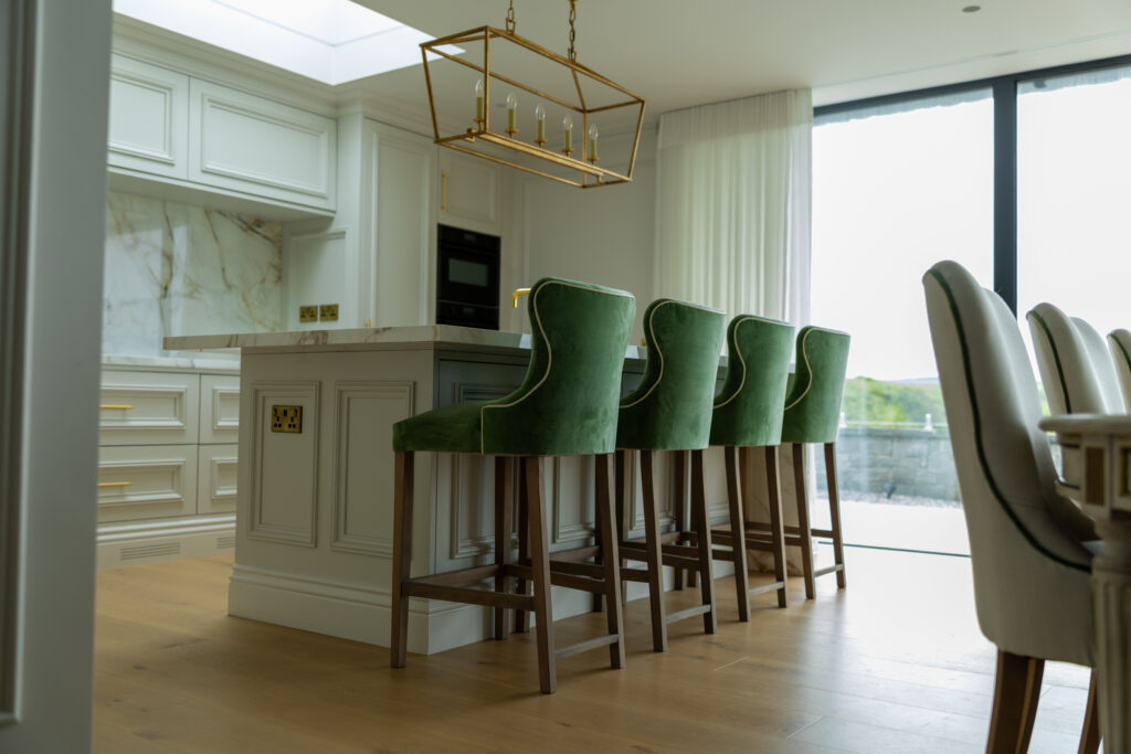 Modern kitchen renovation with bespoke cabinetry, ceramic sink, and Quooker tap by Dovetail Interiors